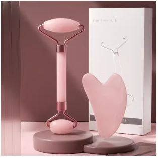Roller & Gua Sha Set โ Facial Roller & Massage Tool for Face, Eyes, Neck & Body