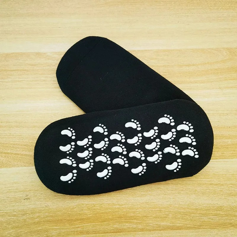 Silicone Moisturizing Socks | Exfoliating Gel Heel Socks for Cracked Heels & Soft Feet”