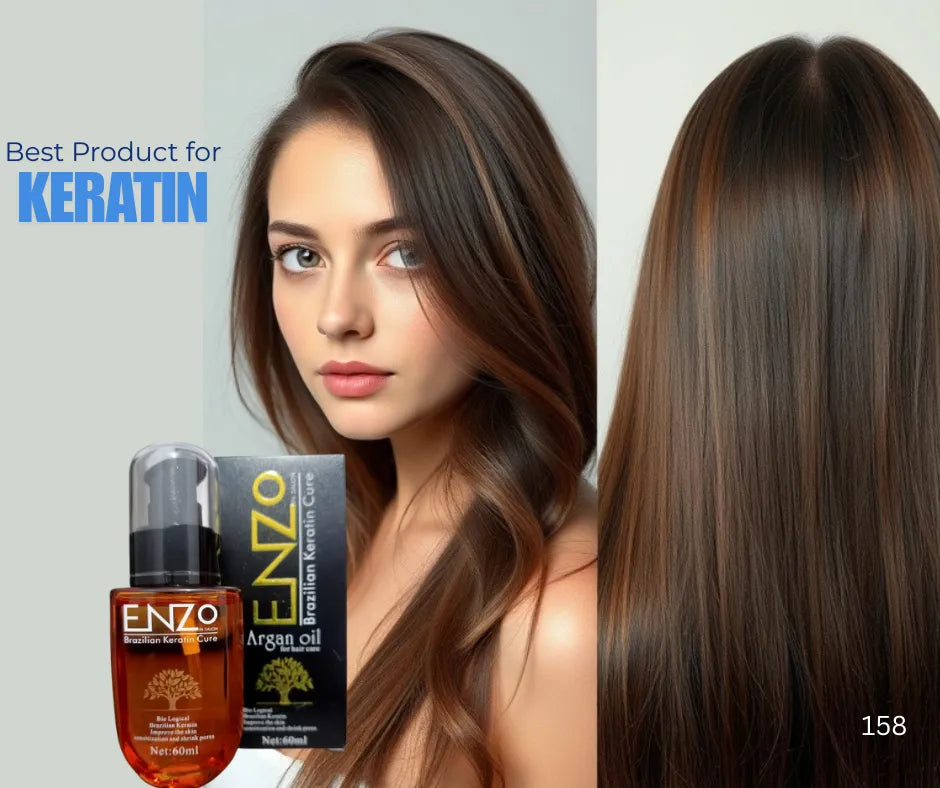 “Enzo Argan Oil | Brazilian Keratin Cure for Smooth & Shiny Hair”